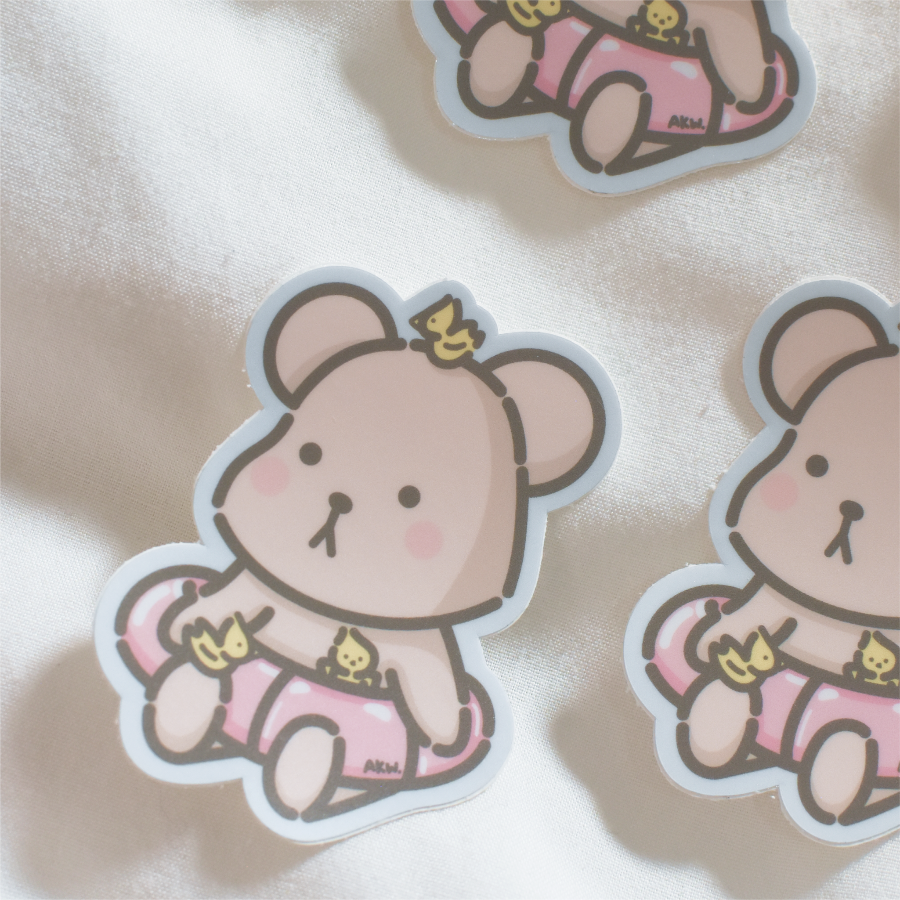 Beach Floatie Taro Sticker