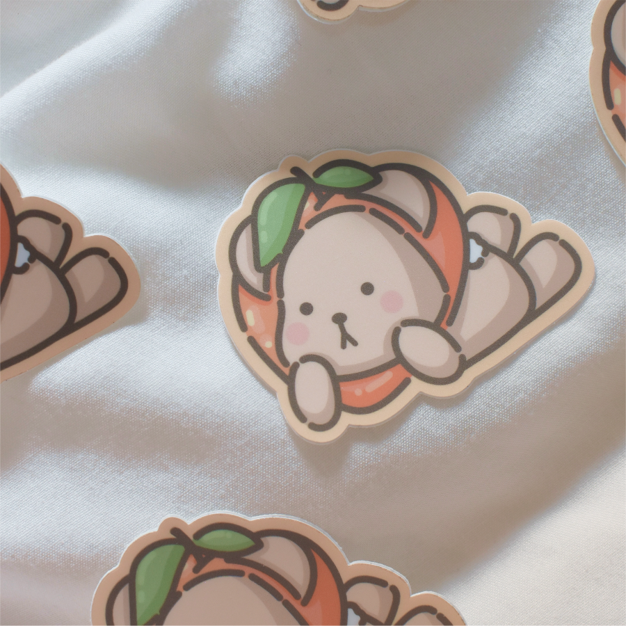 Peach Taro Sticker