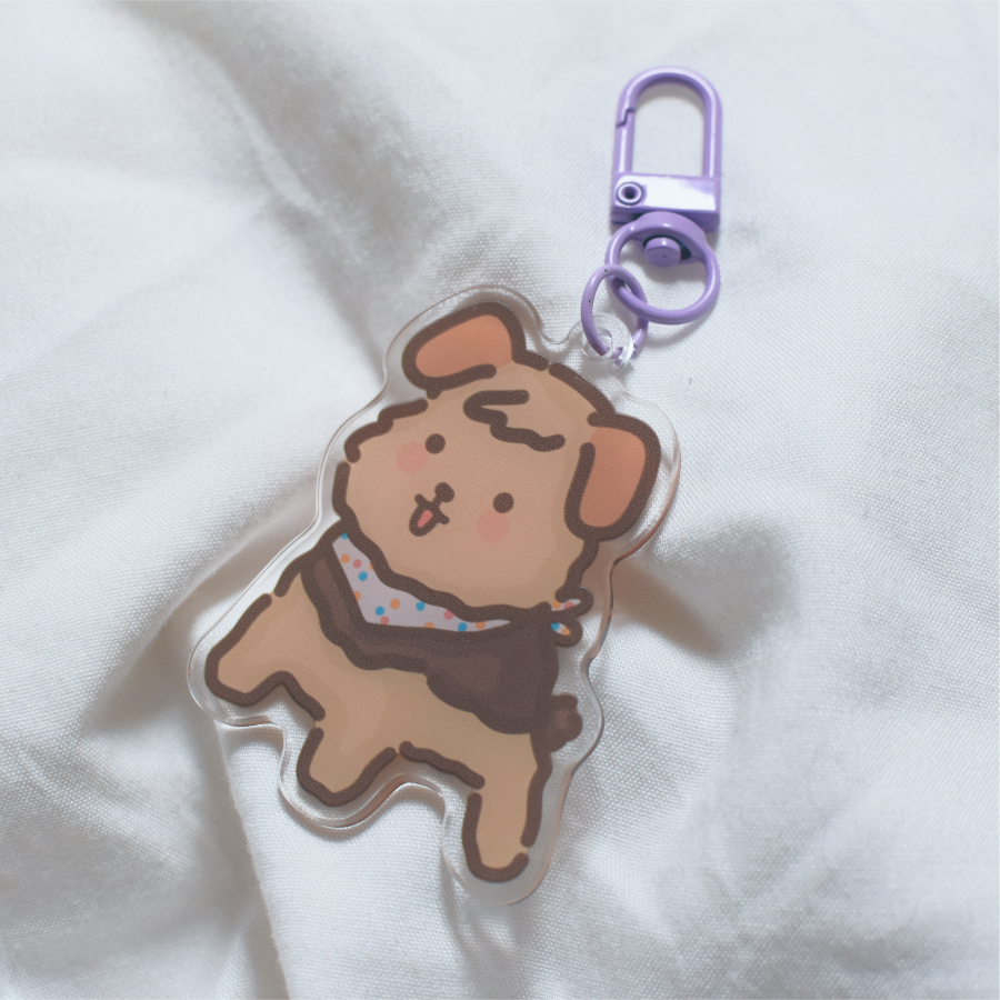 Donut the Dog Acrylic Keychain