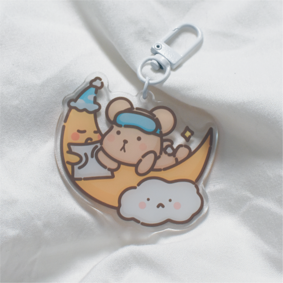 Goodnight Taro Acrylic Keychain