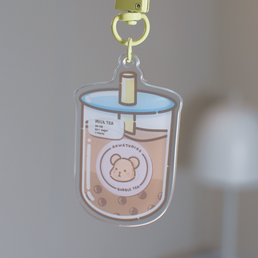Bubble Tea Acrylic Keychain