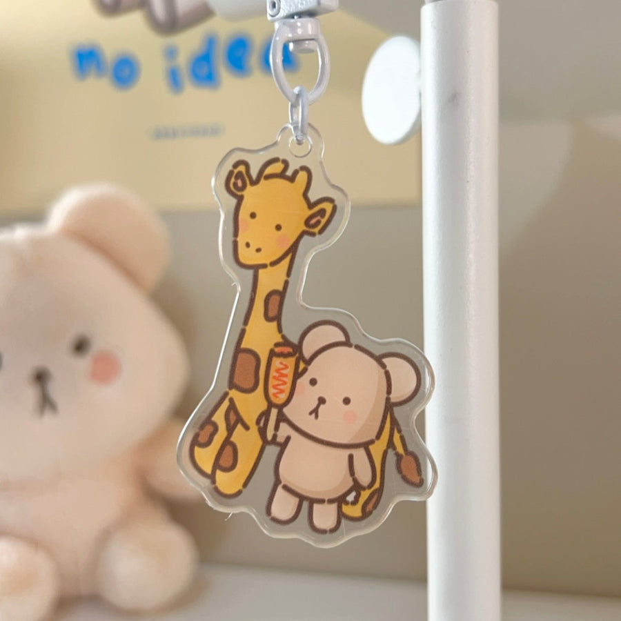 Corndog Friends Acrylic Keychain