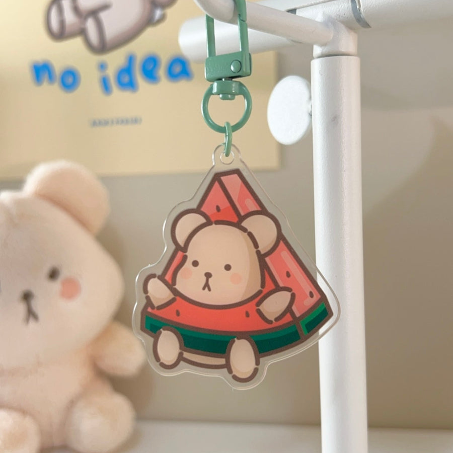 Watermelon Taro Acrylic Keychain