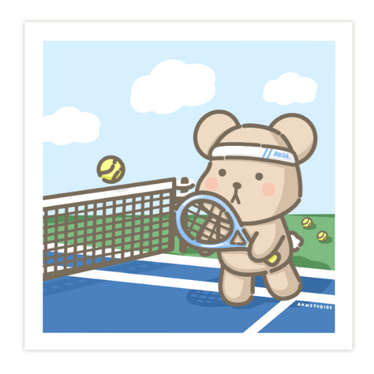 Tennis Taro Art Print