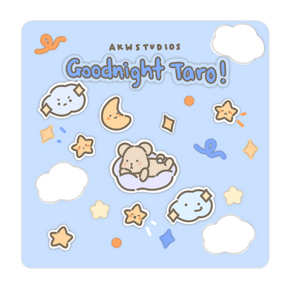 Goodnight Taro Sticker Sheet