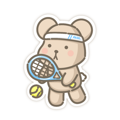 Tennis Taro Sticker