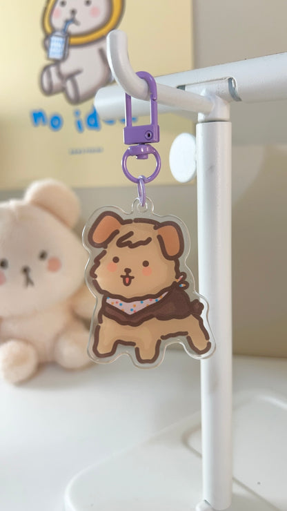 Donut the Dog Acrylic Keychain