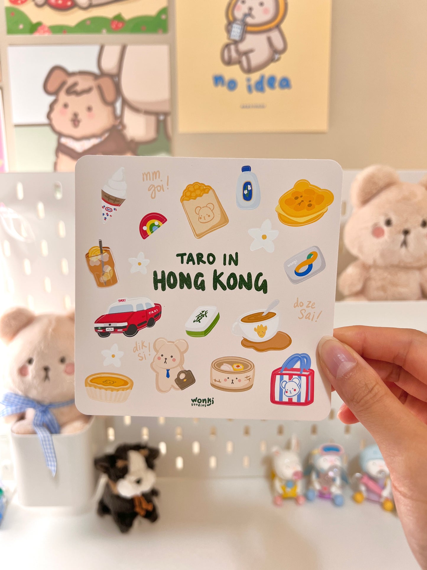 Taro in Hong Kong Sticker Sheet