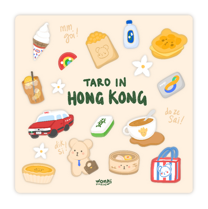 Taro in Hong Kong Sticker Sheet